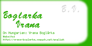 boglarka vrana business card